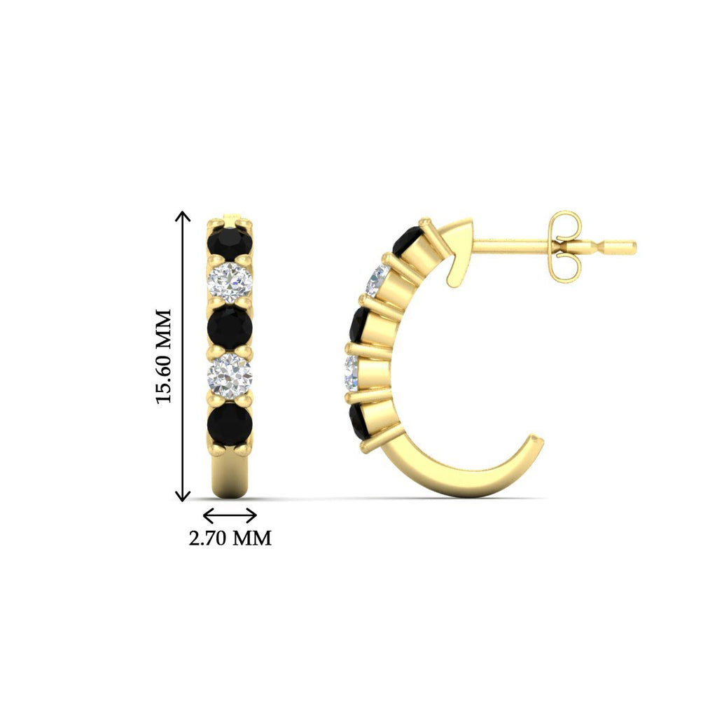 Half Huggie Hoop Earring