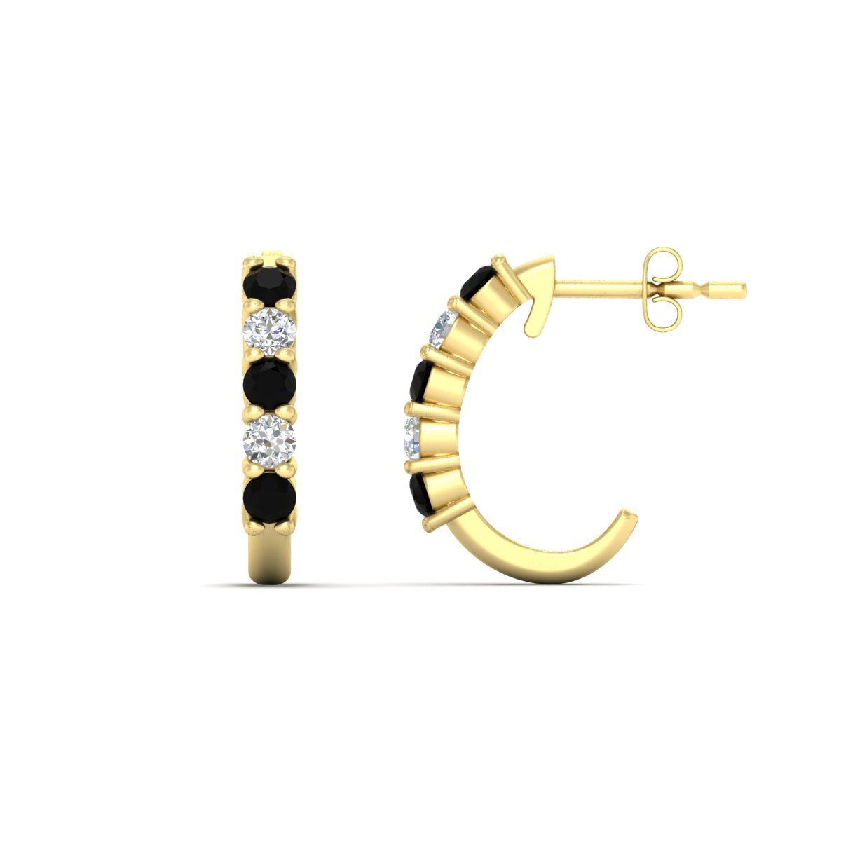 Half Huggie Hoop Earring