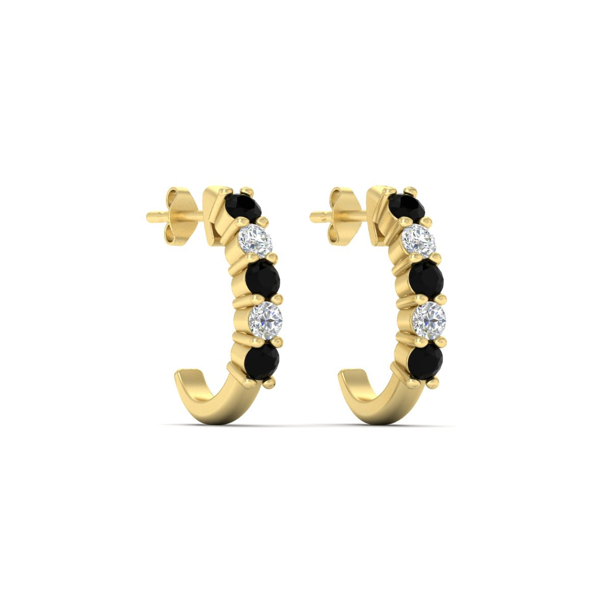 Half Huggie Hoop Earring