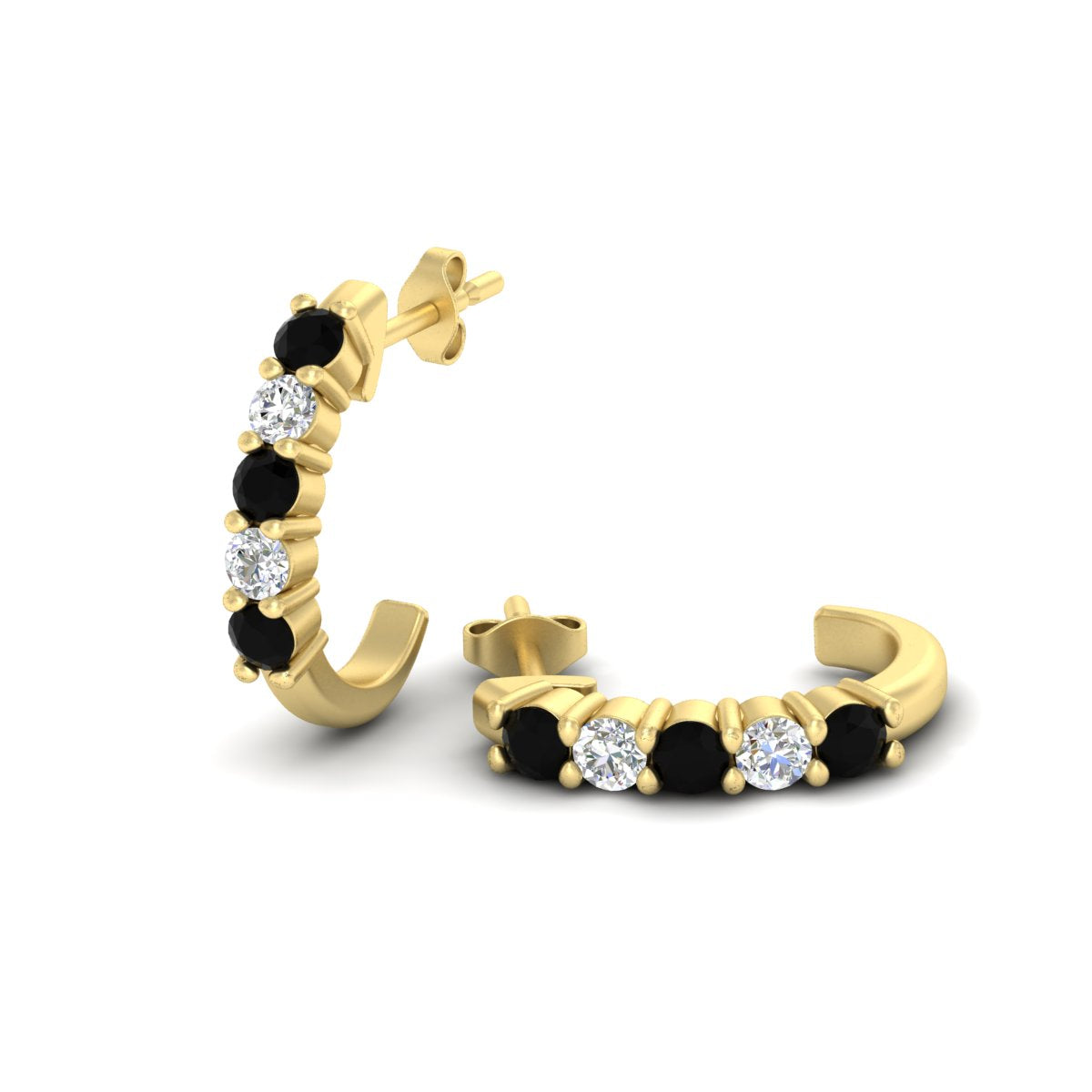 Half Huggie Hoop Earring
