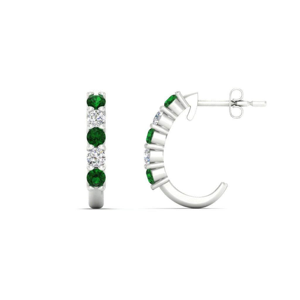 Half Huggie Hoop Earring