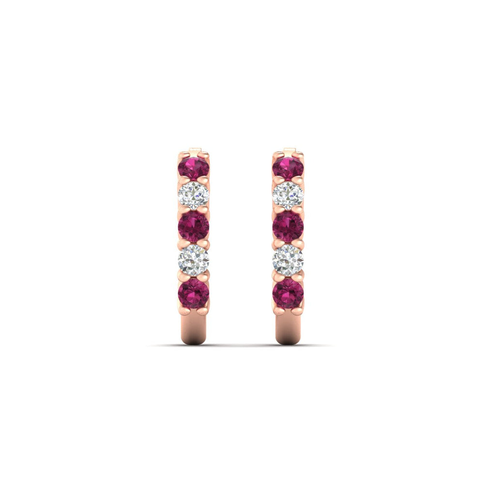 Half Huggie Hoop Earring