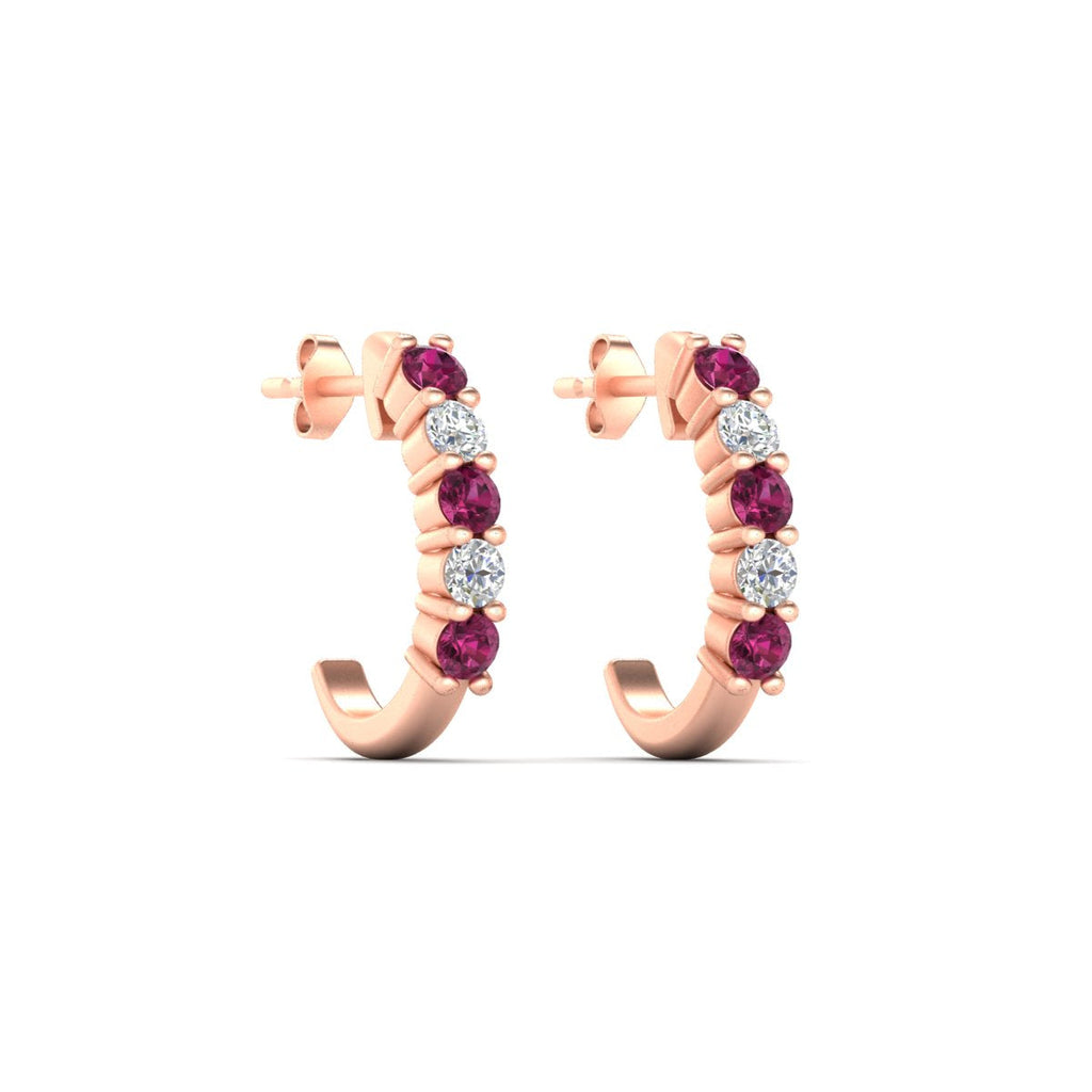 Half Huggie Hoop Earring