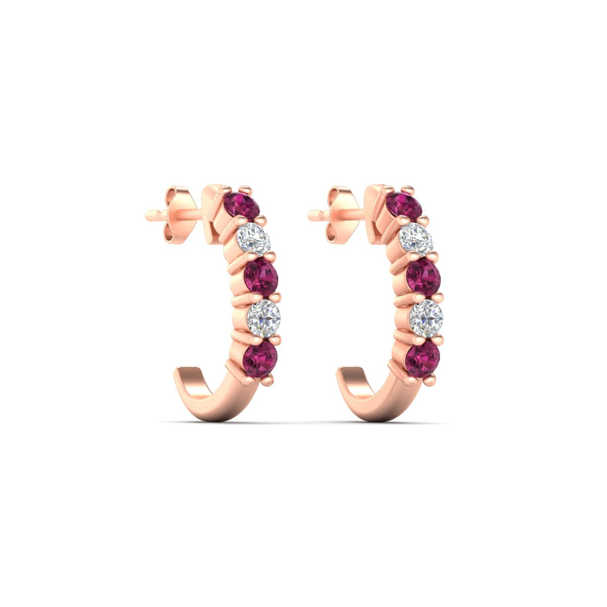 Half Huggie Hoop Earring