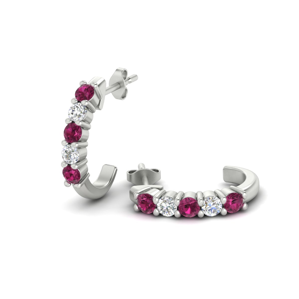 Half Huggie Hoop Earring