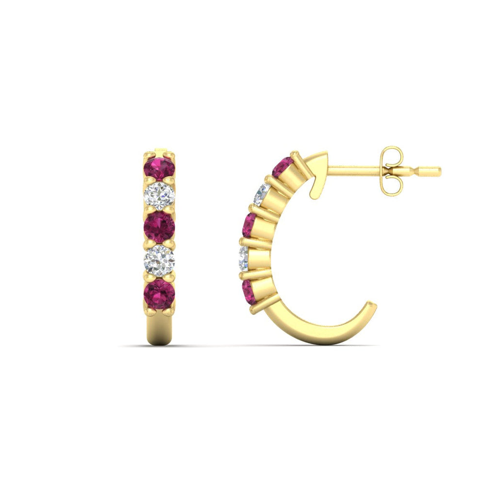 Half Huggie Hoop Earring