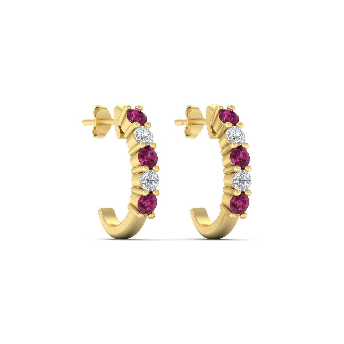 Half Huggie Hoop Earring
