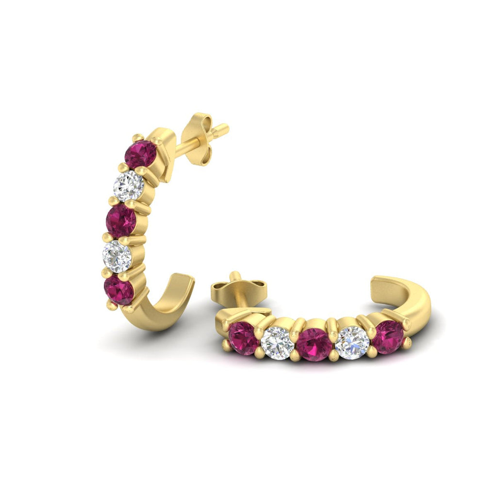 Half Huggie Hoop Earring