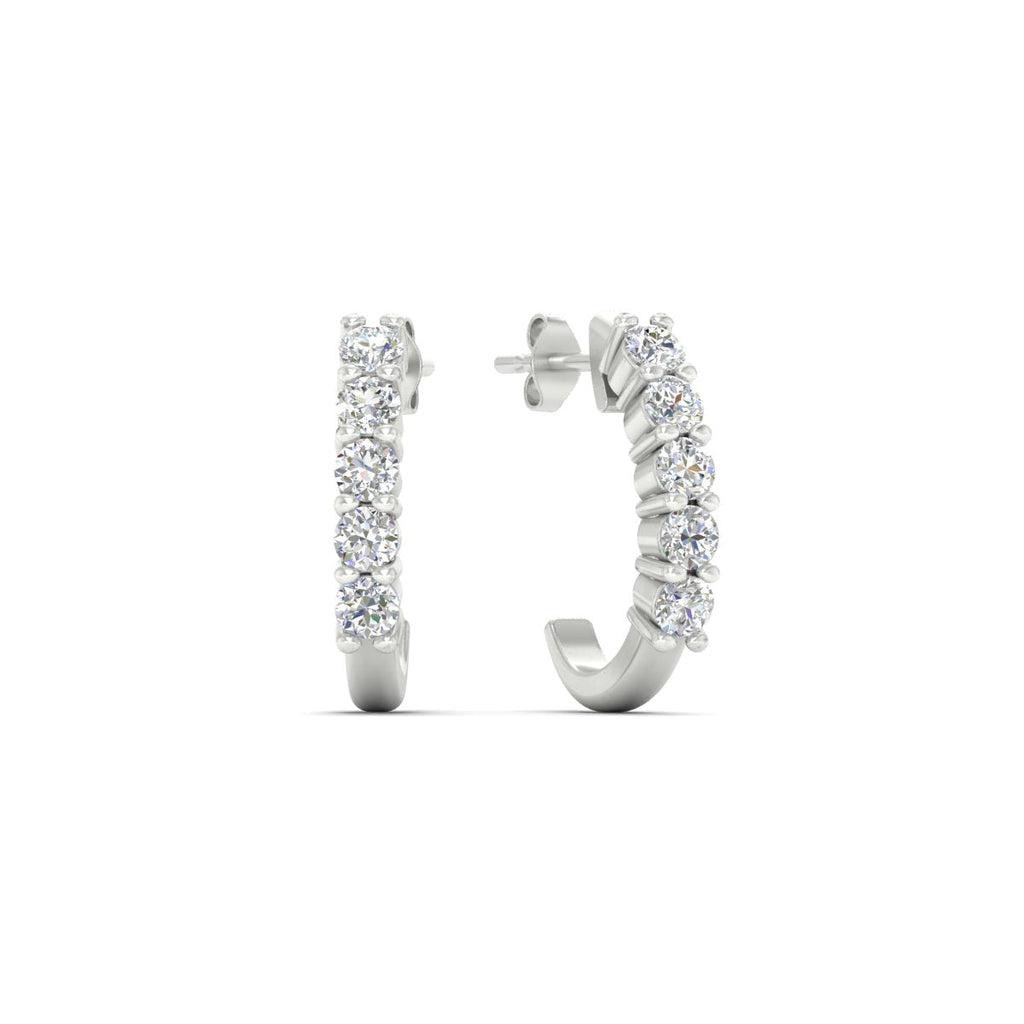 Half Huggie Hoop Earring
