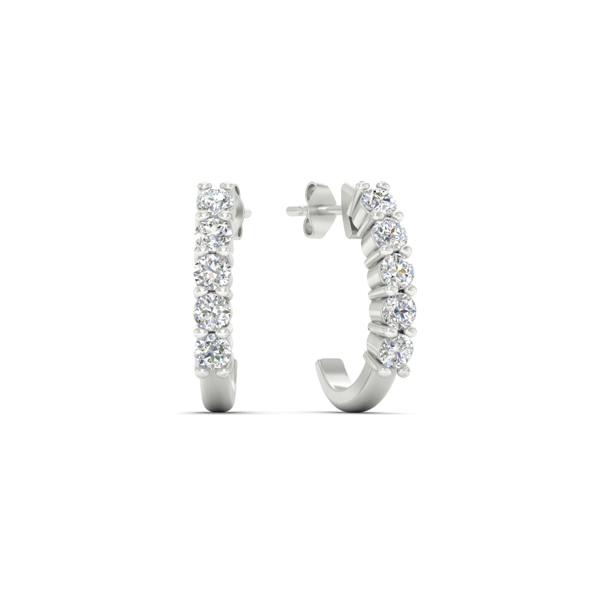 Half Huggie Hoop Earring