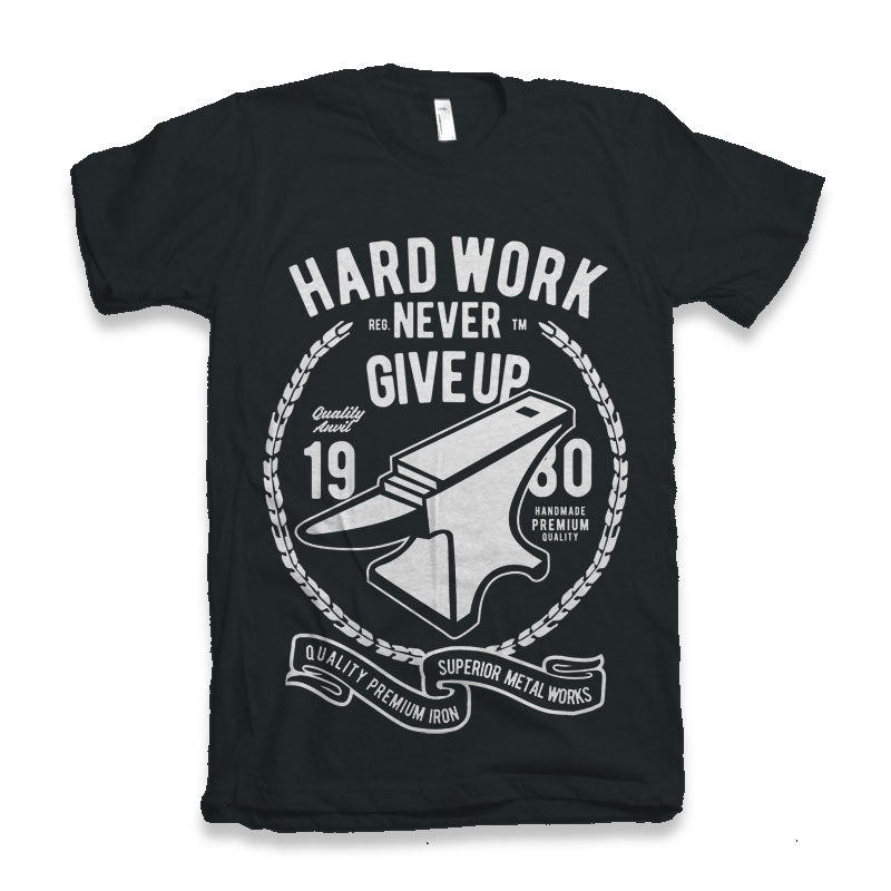 Hard Work Anvil Men's Bamboo Viscose/Organic Cotton Short Sleeve Graphic T-Shirt Spun Bamboo