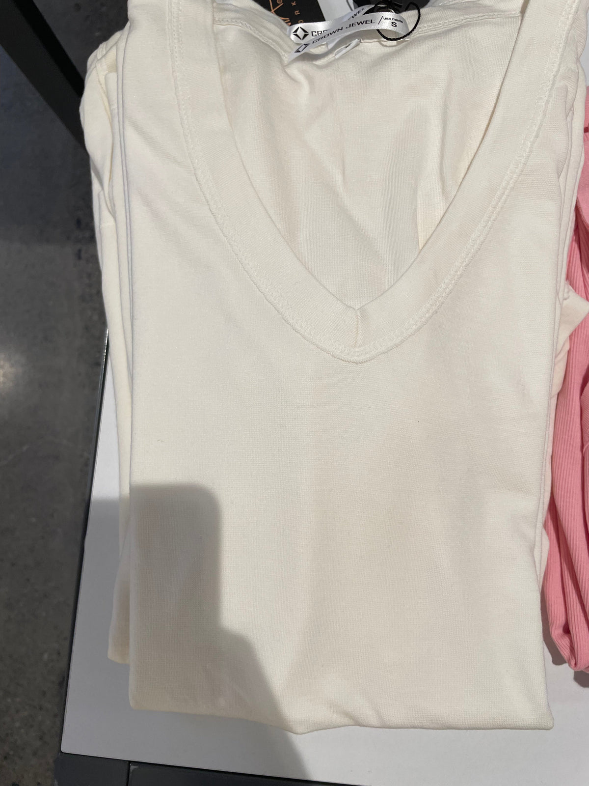 Ventura S/S V-Neck T-Shirt Cenia New York