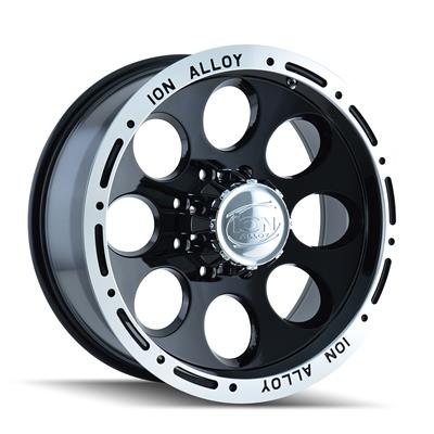 ION Alloy Series 174 Black Wheels with Machined Lip - 1745885B Vinyasa Automotive