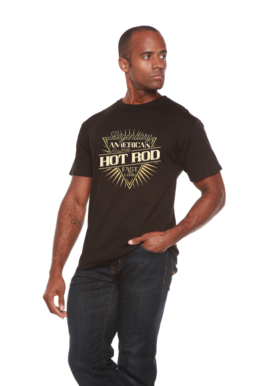 Legendary American Men's Bamboo Viscose/Organic Cotton Short Sleeve Graphic T-Shirt Spun Bamboo