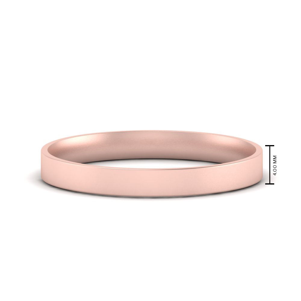 Light Weight Flat Mens Wedding Band
