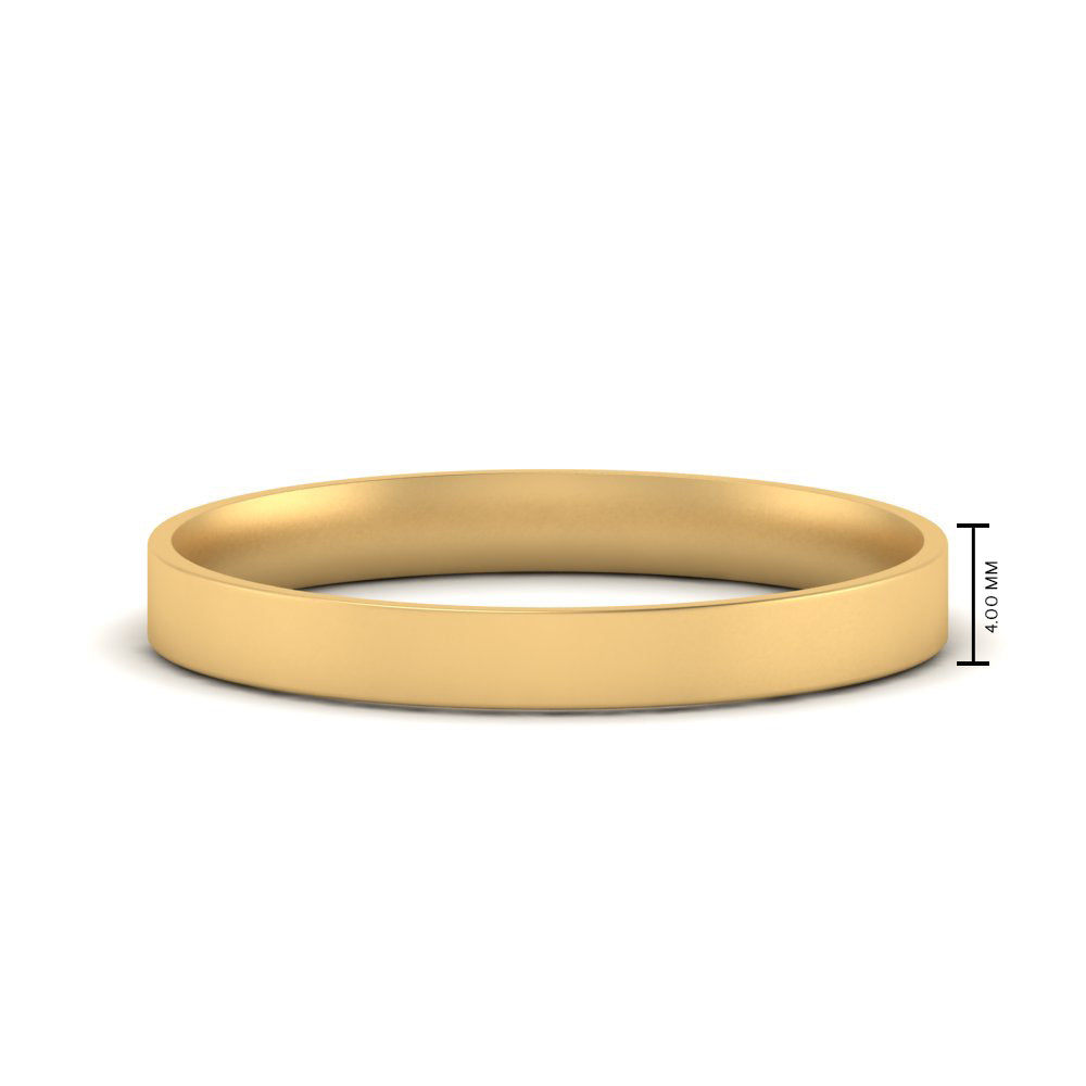 Light Weight Flat Mens Wedding Band
