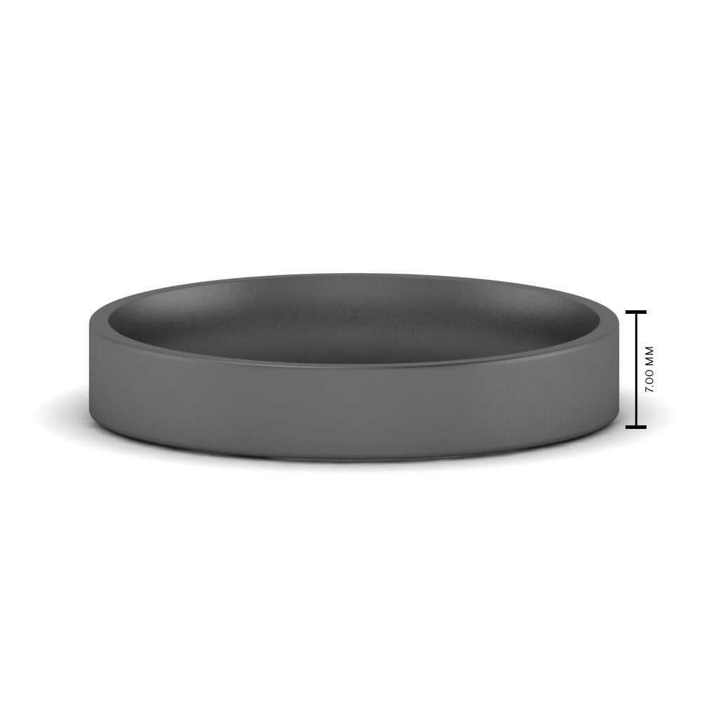 Light Weight Flat Mens Wedding Band