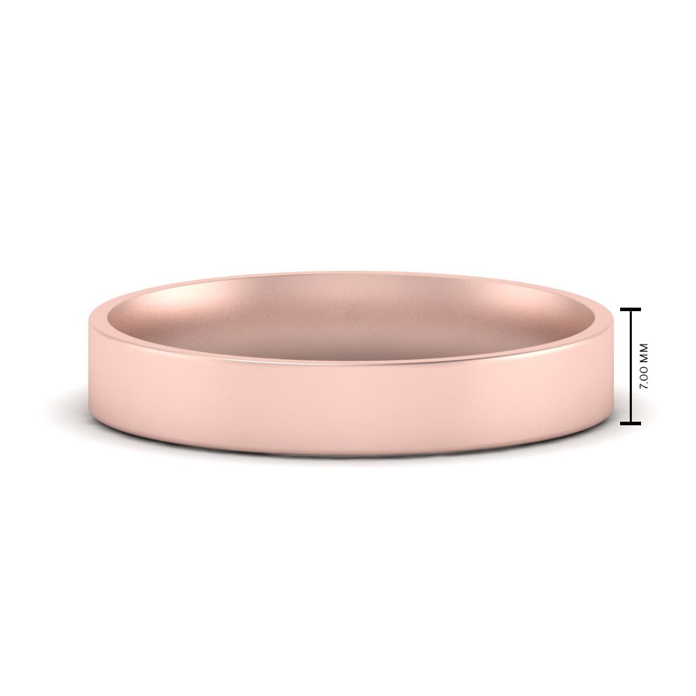 Light Weight Flat Mens Wedding Band