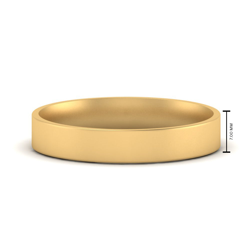 Light Weight Flat Mens Wedding Band
