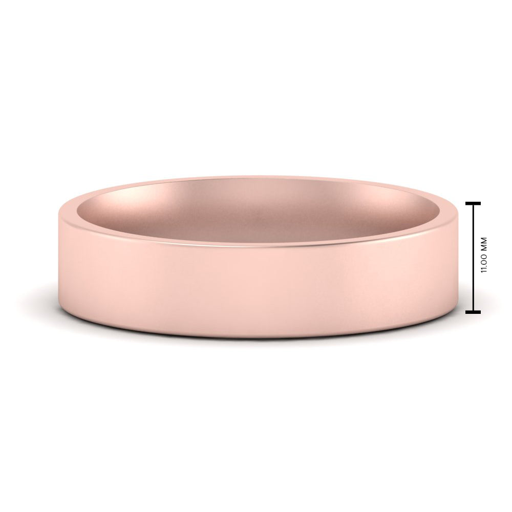 Light Weight Flat Mens Wedding Band