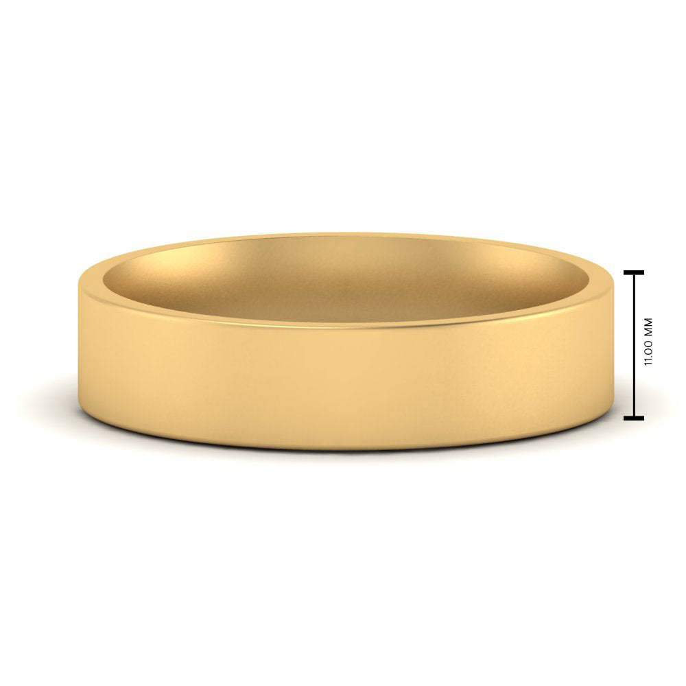 Light Weight Flat Mens Wedding Band