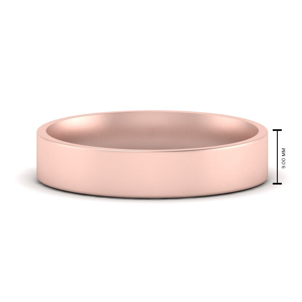 Light Weight Flat Mens Wedding Band