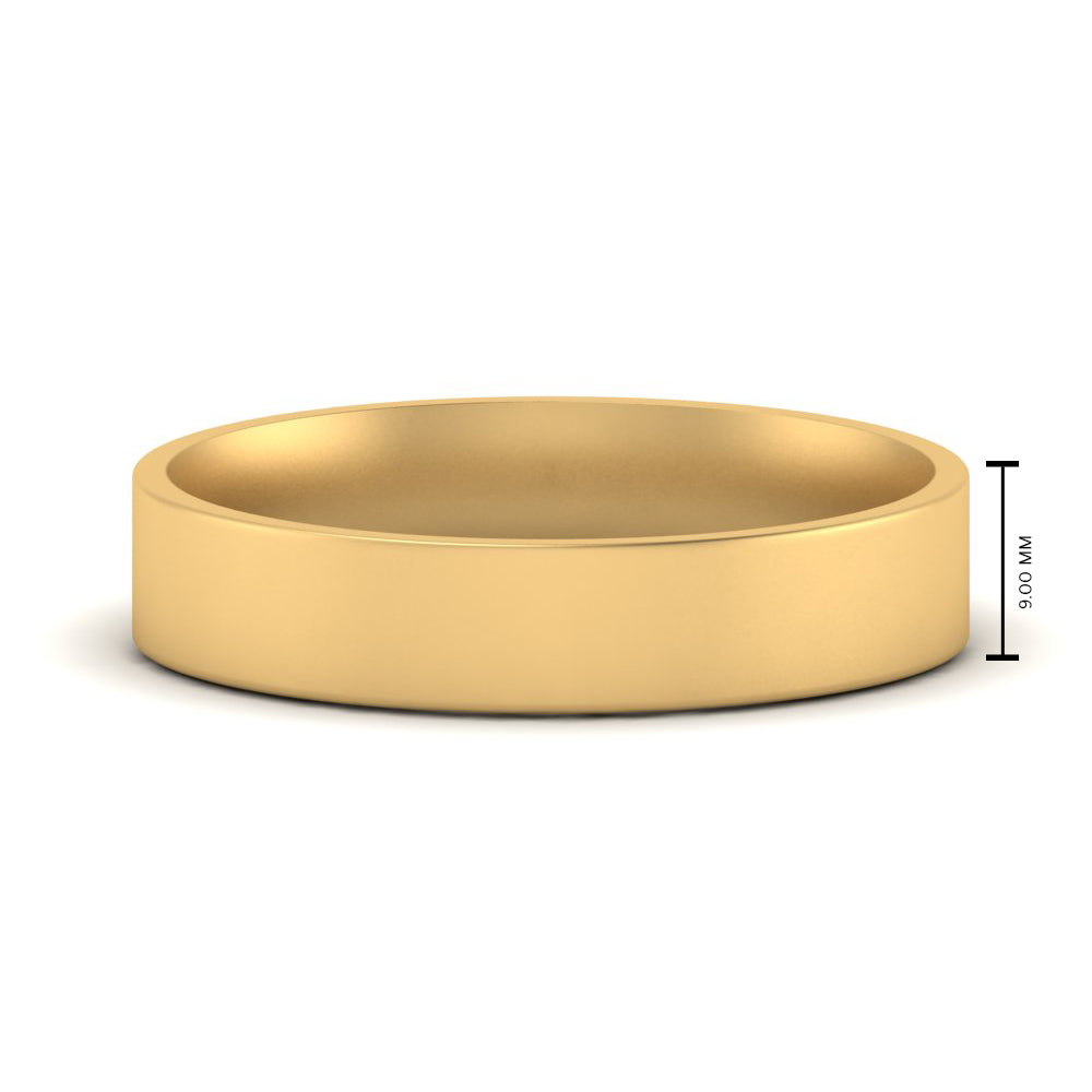 Light Weight Flat Mens Wedding Band