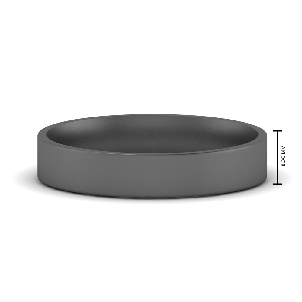Light Weight Flat Mens Wedding Band
