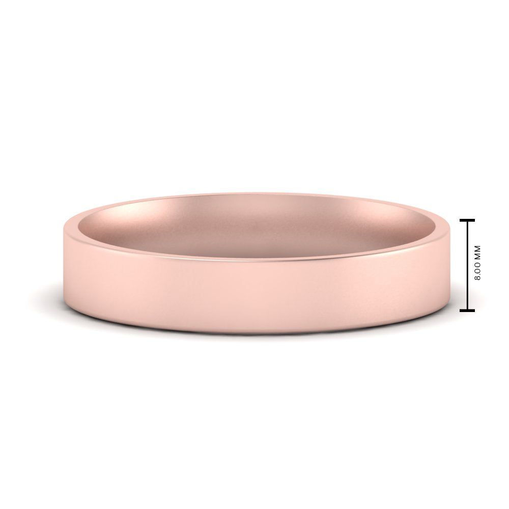 Light Weight Flat Mens Wedding Band