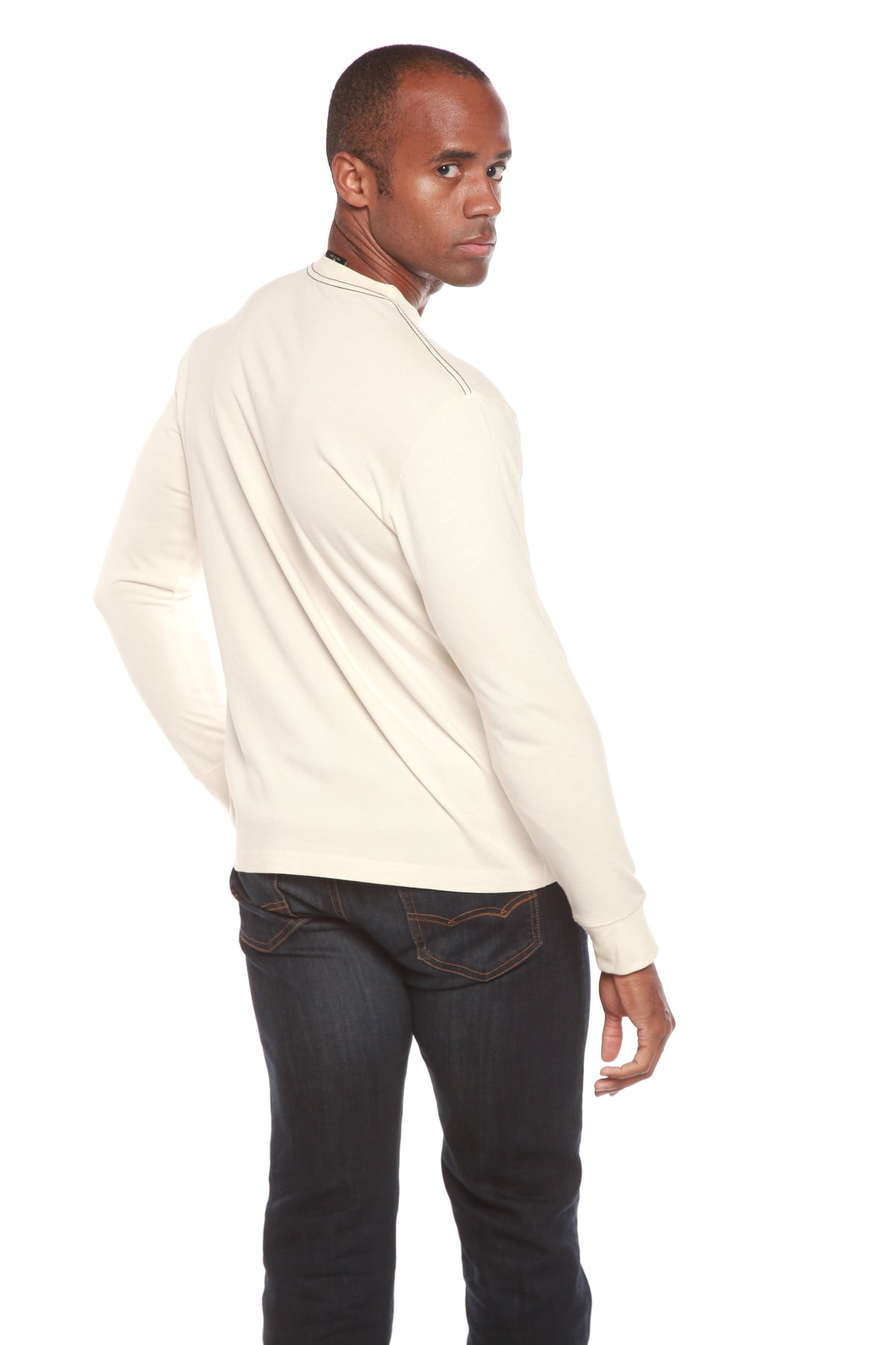 Men's Bamboo Viscose/Organic Cotton Long Sleeve T-Shirt Spun Bamboo