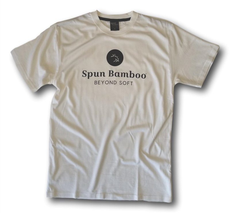 Men's Spun Bamboo Viscose/Organic Cotton Logo T-Shirt Spun Bamboo