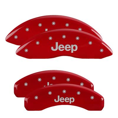 MGP Red Caliper Covers - 42027SJEPRD Vinyasa Automotive