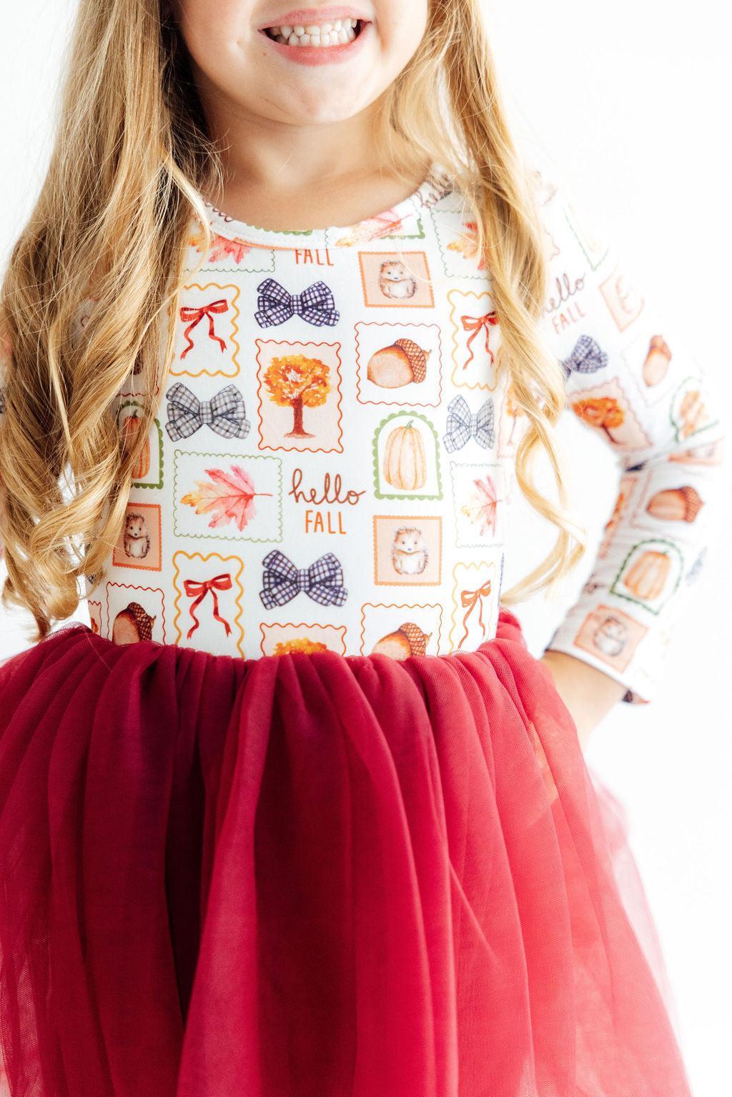 Hello Fall L/S Tutu Dress Mila & Rose ®