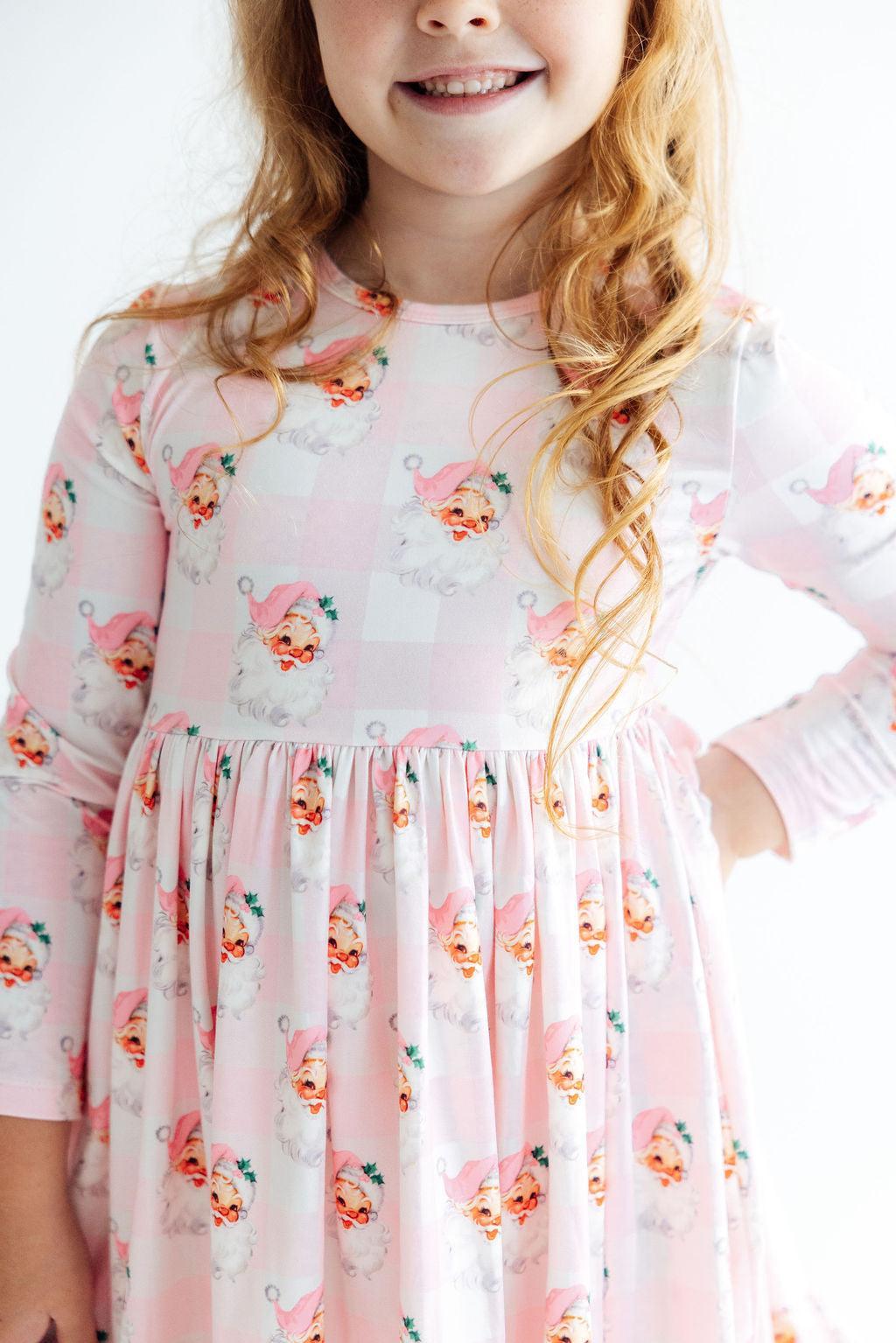 Storybook Santa L/S Ruffle Hem Twirl Dress Mila & Rose ®