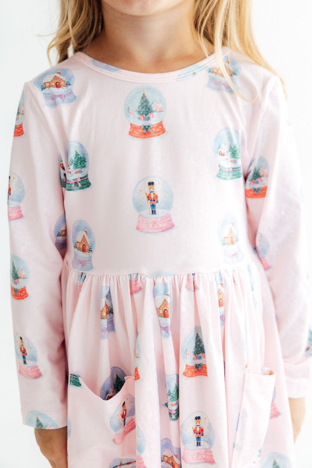 Let it Snow L/S Pocket Twirl Dress Mila & Rose ®
