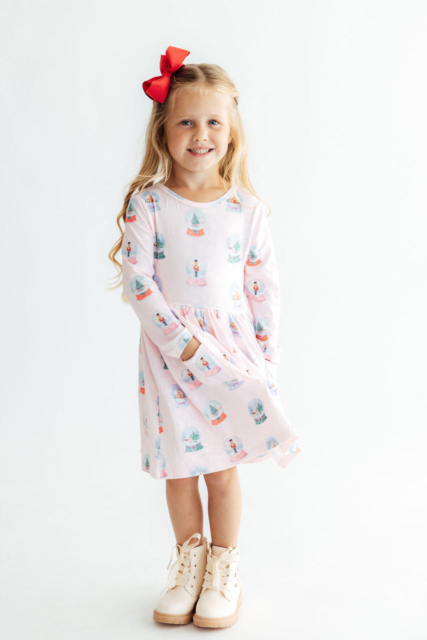 Let it Snow L/S Pocket Twirl Dress Mila & Rose ®