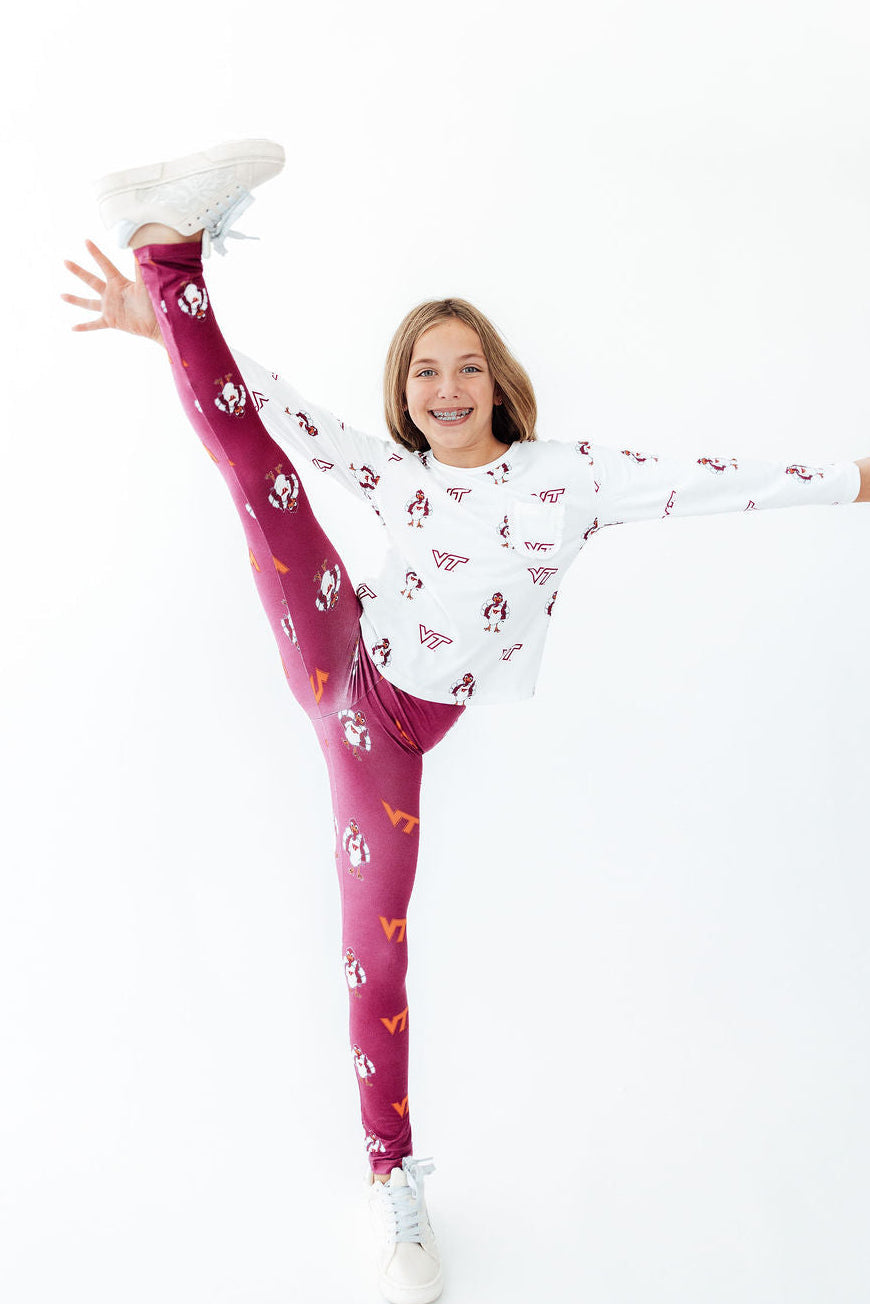 Virginia Tech Maroon Hokie Leggings Mila & Rose ®