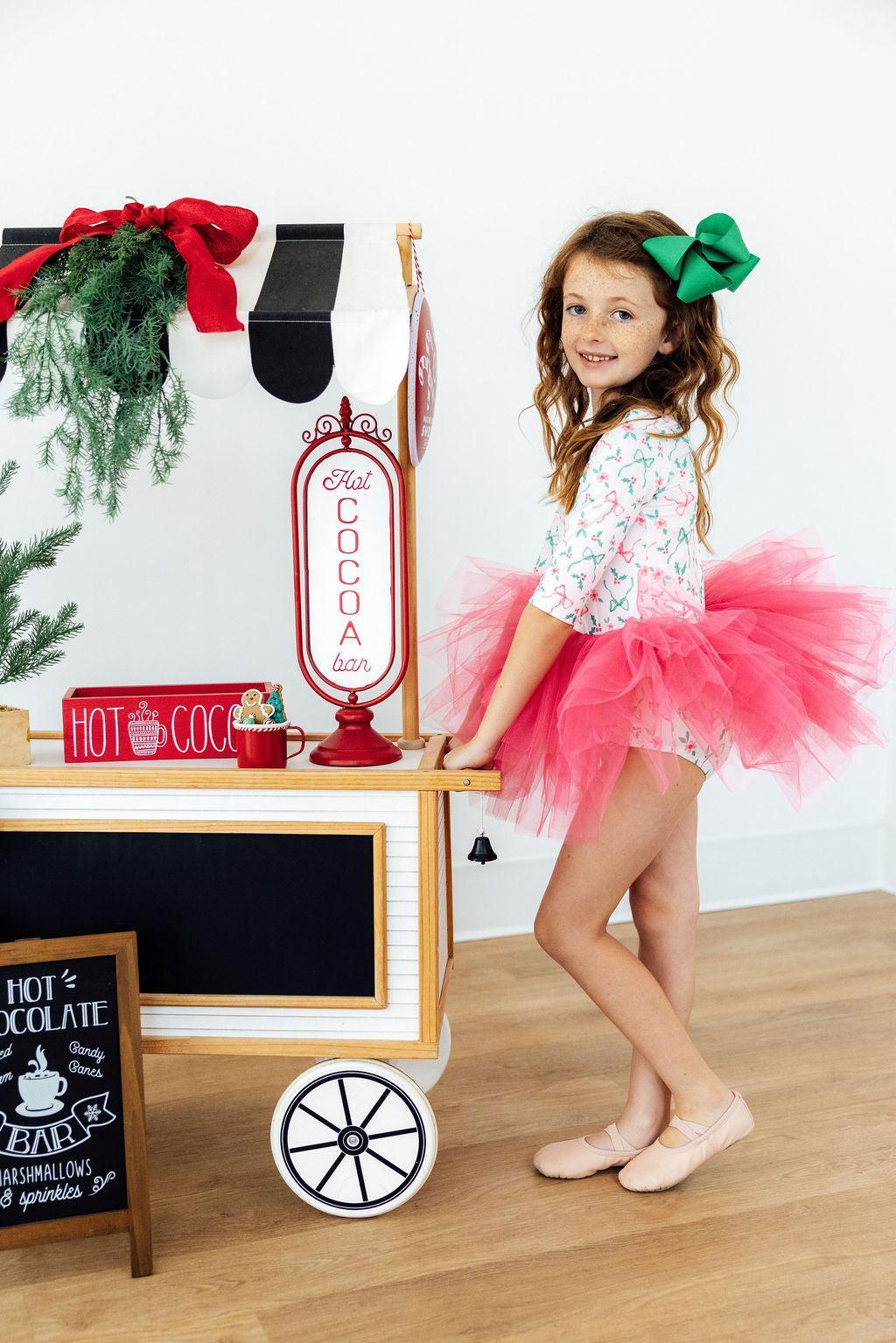 Bows & Mistletoe 3/4 Tutu Leotard Mila & Rose ®