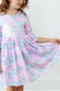 Mermaid Magic 3/4 Sleeve Pocket Twirl Dress Mila & Rose ®