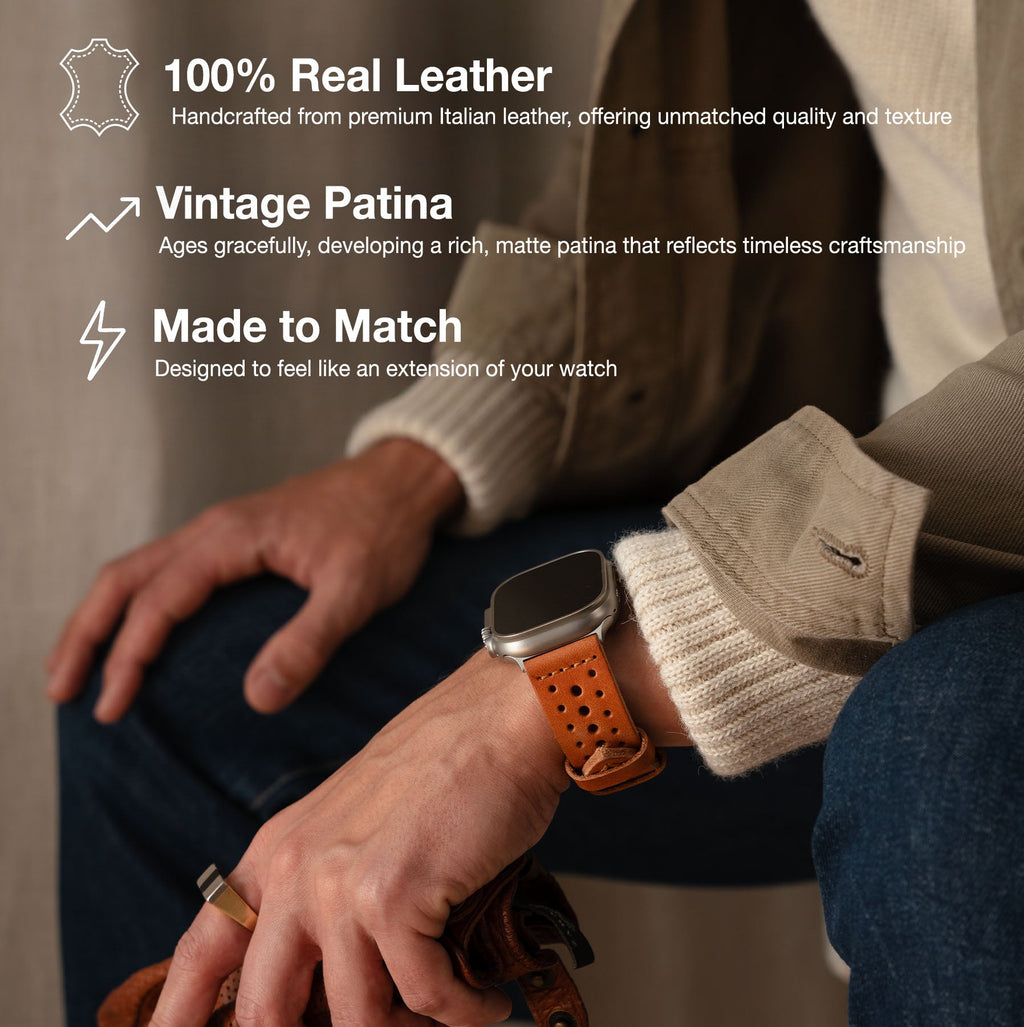 Racing Leather Strap Robust