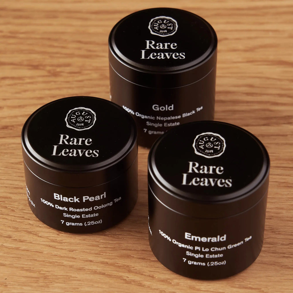 Rare Leaves Single Origin Tea Mini Tin Sampler August Uncommon Tea