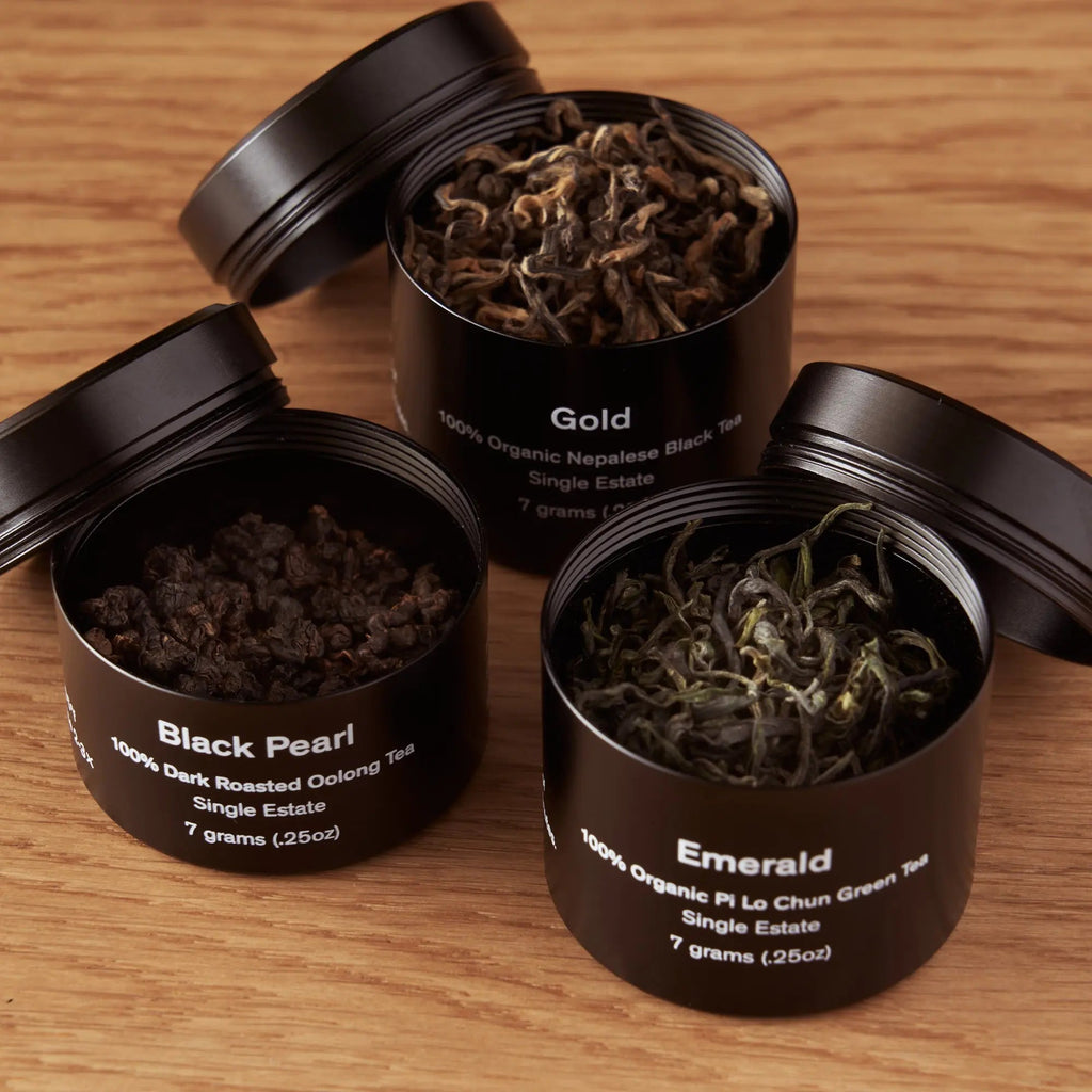 Rare Leaves Single Origin Tea Mini Tin Sampler August Uncommon Tea
