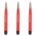 Fiberglass Scratch Brush, Retractable, Red (3 Pack)
