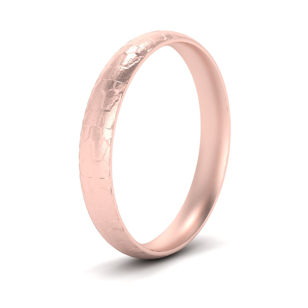 Lightweight Rock Texture Mens Wedding Band