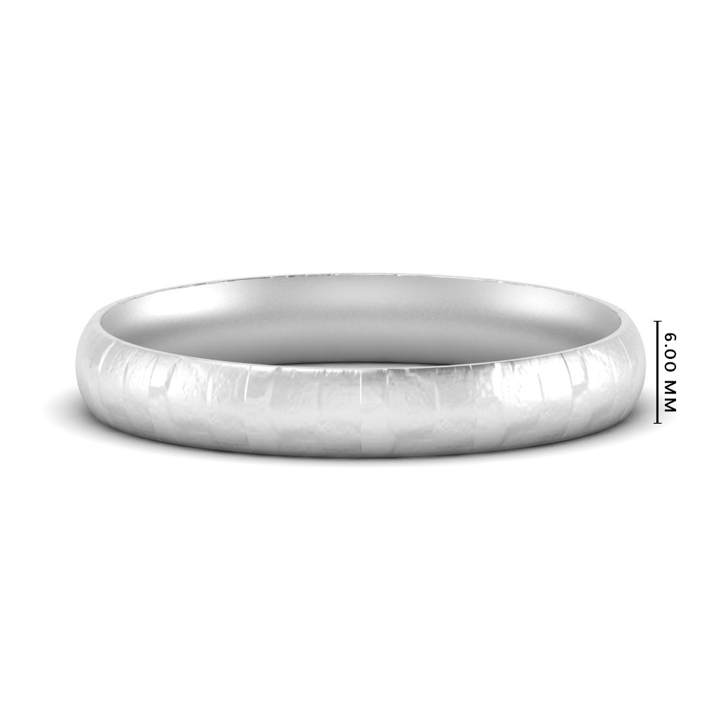 Lightweight Rock Texture Mens Wedding Band