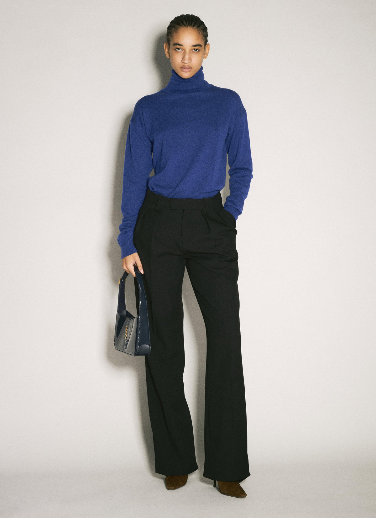 Saint Laurent Women Turtleneck Garter Sweater