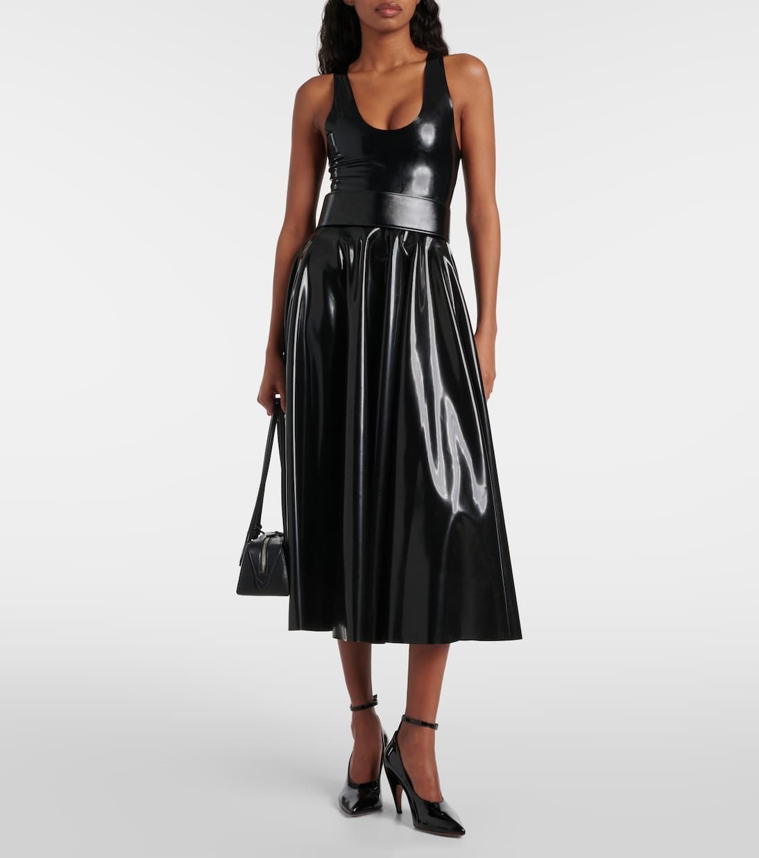 Alaia Women Shark Patent Leather Pumps