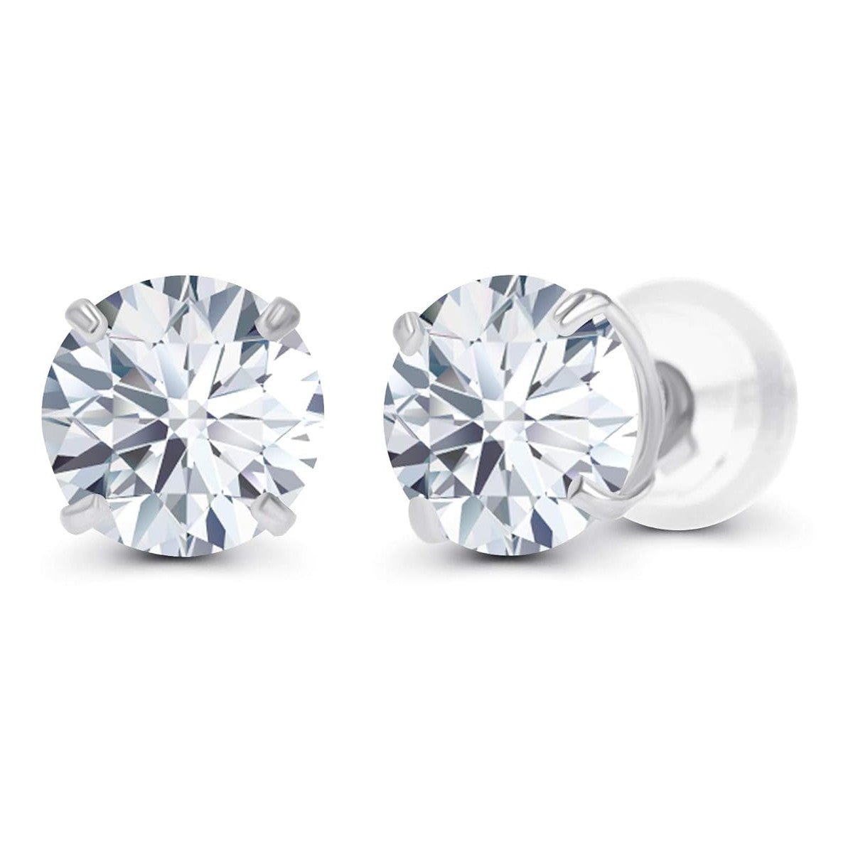 2.00 CTW AGI Certified Lab-Grown Diamond Stud Earrings  | G/VS | USA Handcrafted Fine Jewelry VossAgin
