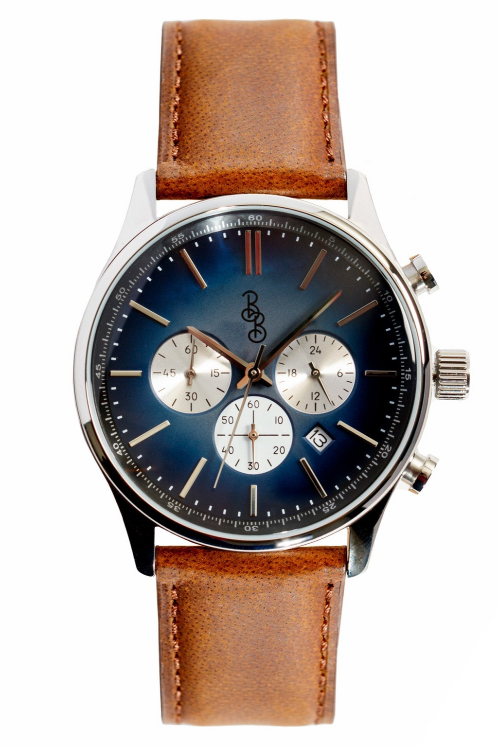 Blue Retro Chronograph The Beyond Boring Watch Company