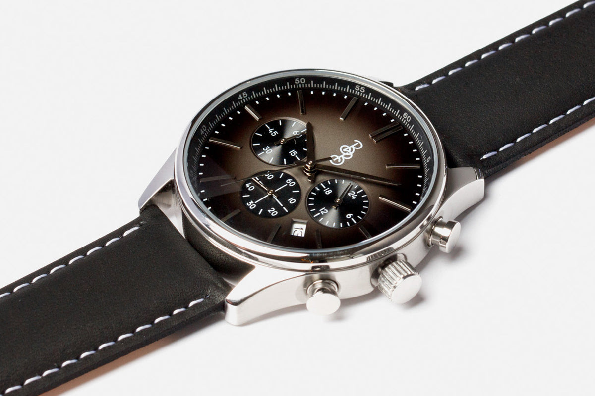 Gray Retro Chronograph The Beyond Boring Watch Company